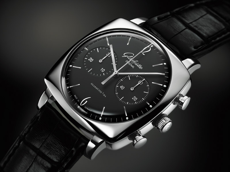 Datei Glash tte Original Senator Sixties Square Chronograph 39 34 02