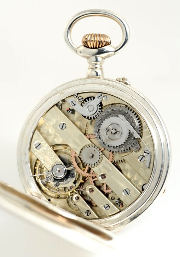Uhrwerk Paul Moser, Geh. Nr. 38530, circa 1900, Patent 1114 Olivier Courvoisier