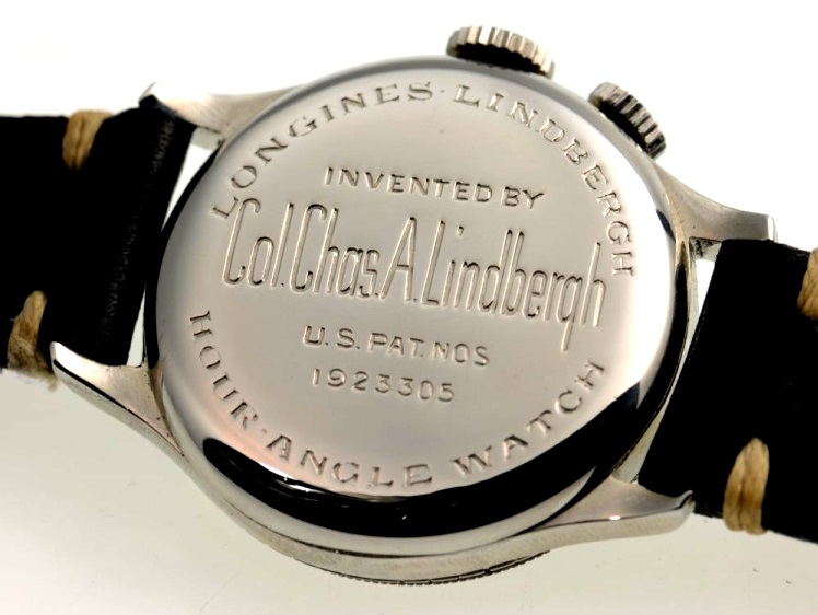 Datei:Longines Lindbergh - Hour Angle Watch, Werk Nr. 5527276, Ref. 20009, Cal. 12.68Z, circa 1937 (4).jpg