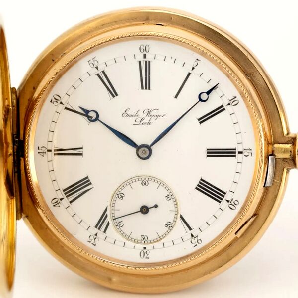 Datei:Uhrmacherschule Le Locle, Emile Wenger Ankerchonometer ca. 1900 (2).jpg