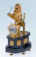 Renaissance clock "The Upright Lion" with automaton and hour strike with makers' initials "MD" dated circa 1610