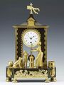 Französische Empire Pendule, Jean-Louis Rouvière, ländliche Szene vor einem Stadttor um 1805 (1).jpg