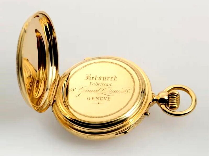 Datei:Retouret, 18 Grand Quai, Genève, Halbsavonnette mit Viertelstundenrepetition Geh. Nr. 13214, circa 1890 (4).jpg