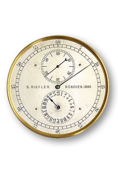 Datei:Siegmund Riefler Rieflerpendel Nr. 162 Typ H (2).jpg