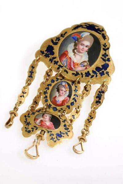 Datei:Faléony à Paris, Goldemail-Spindeltaschenuhr mit Viertelstundenrepetition, ca. 1770 (06).jpg