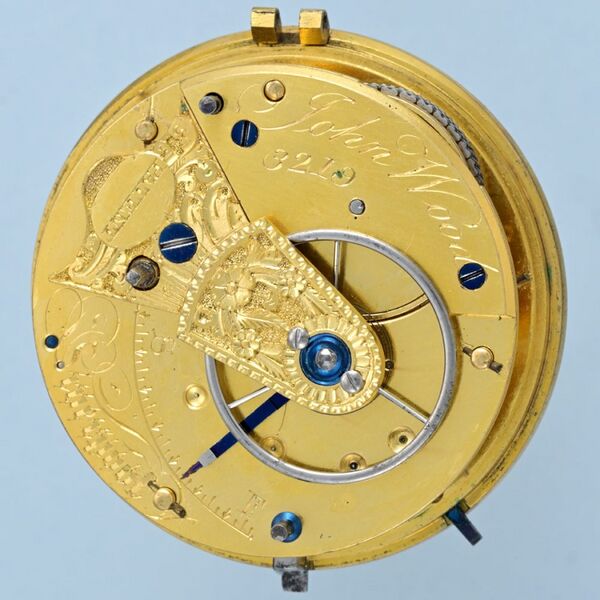 Datei:John Wood - Liverpool, Rechenankerhemmung Taschenuhr, ca. 1818 (09).jpg