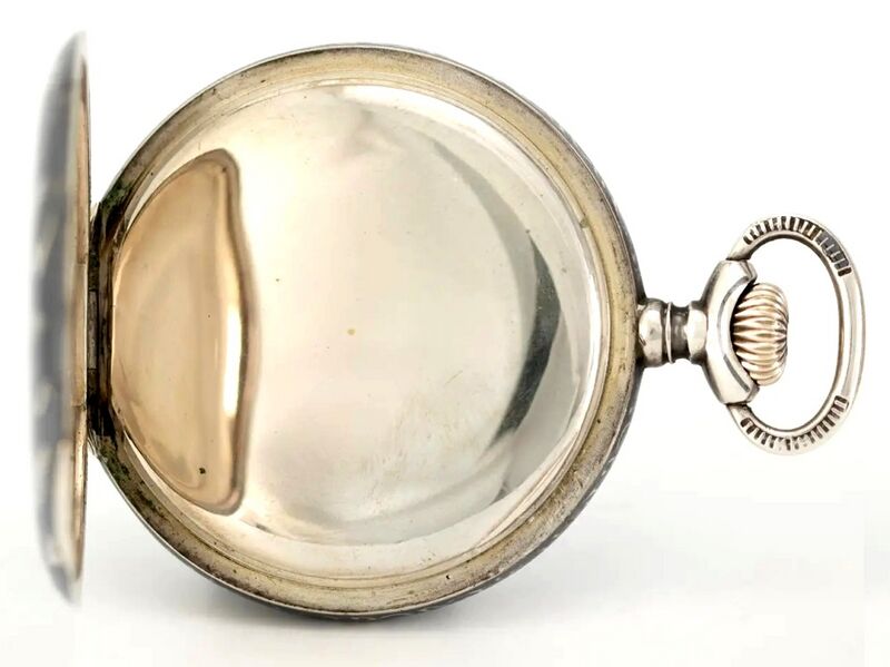 Datei:Ecole d'Horlogerie Le Sentier Schul-Taschenuhr im Niello-Silbergehäuse ca. 1920 (4).jpg