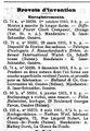 Felix Balavoine, Brevets d'invention, La Fédération horlogère suisse 29. Juni 1912.jpg