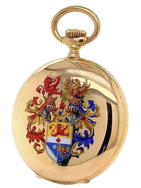 Datei:Friedrich Baumann, Wiener Savonnette mit emailliertem Adelswappen ca. 1920 (02).jpg