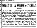 Schweizer-Schatzmann Faillites 9 März1909 Feuille d 'Avis de Neuchatel 13. April 1909.jpg