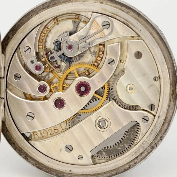 Datei:École d'Horlogerie Saint-Imier, Schul-Taschenuhr, ca. 1930 (7).jpg