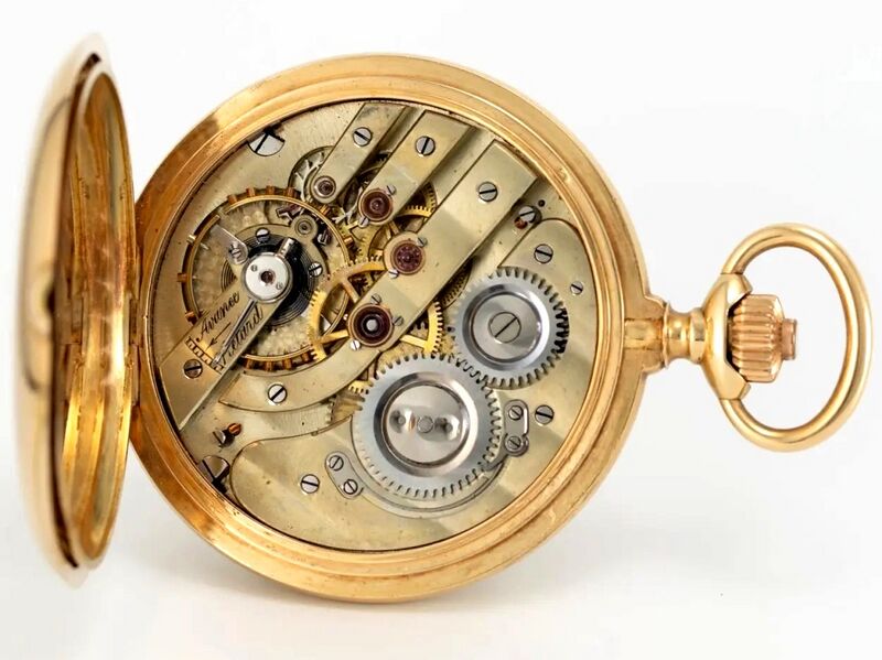 Datei:Paul Moser Präzisions - Savonnette - Ankerchronometer ca. 1900 (4).jpg