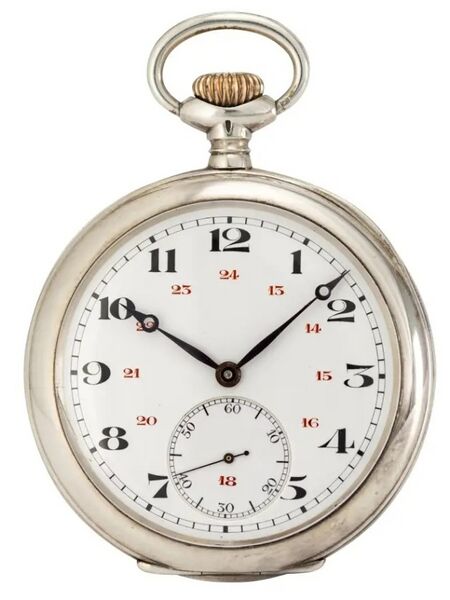 Datei:Ecole D'Horologerie Fleurier, Schul-Taschenuhr, ca. 1940 (1).jpg