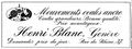 Inserate Henri Blanc, Genf F.H. 29. Juli 1922.jpg