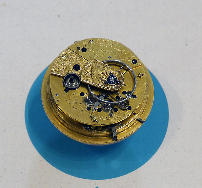 Datei:Michael Isaac Tobias & Co. Taschenuhrwerk No.2165.JPG