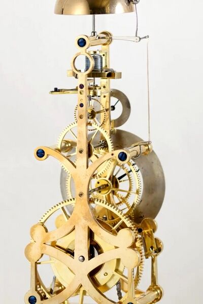 Datei:Andrew Black, Colinsburgh, Skelettuhr mit Stundenschlag, 8-Tage-Gangdauer und Federchronometerhemmung, ca.1837 (11).jpg