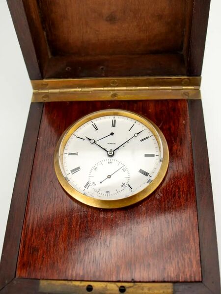 Datei:Joseph Thaddäus Winnerl, Beobachtungschronometer mit 36h Gangreserveanzeige, ca. 1850 (3).jpg