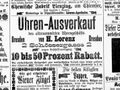 Anzeige H. Lorenz, Schössergasse 2 Dresden, Weißeritß Zeitung 1900 (3).jpg