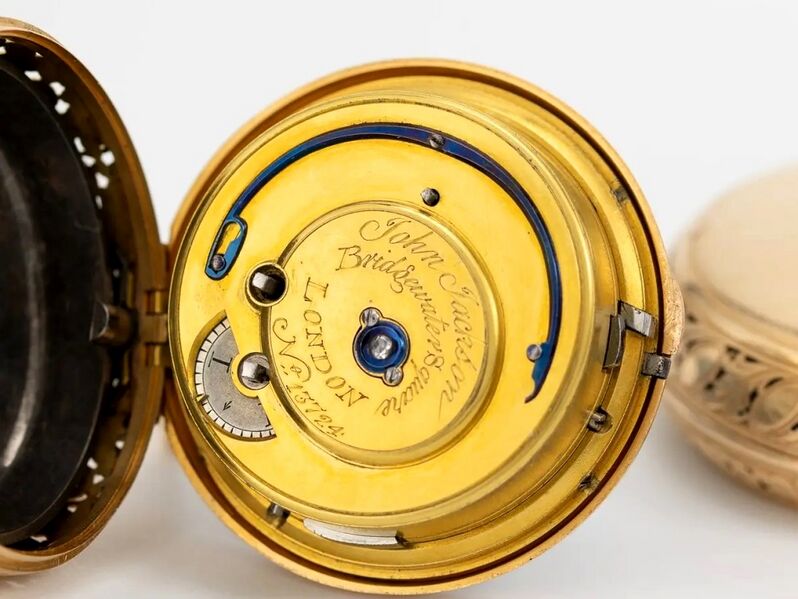 Datei:John Jackson, Londoner Doppelgehäuse-Taschenuhr mit Viertelstundenrepetition ca. 1814 (4).jpg