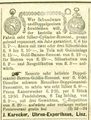 J. Karecker, Anzeige 1895.jpg