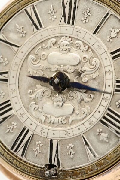Datei:Balthasar Faure á Saint-Jean einzeigrige Genfer Spindeltaschenuhr mit Stundenselbstschlag , circa 1690 (2).jpg