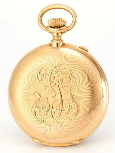 Datei:Marius Favre, Genfer Ankerchronometer mit Schleppzeigerchronograph, ca 1900 (2).jpg