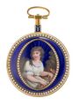 Chevalier & Comp. mit Halbperlen besetzte Goldemail-Spindeltaschenuhr ca. 1790 (2).jpg