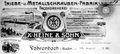 Xaver Heine Triebe und Metallschrauben Fabrik, Briefkopf 1908.jpg