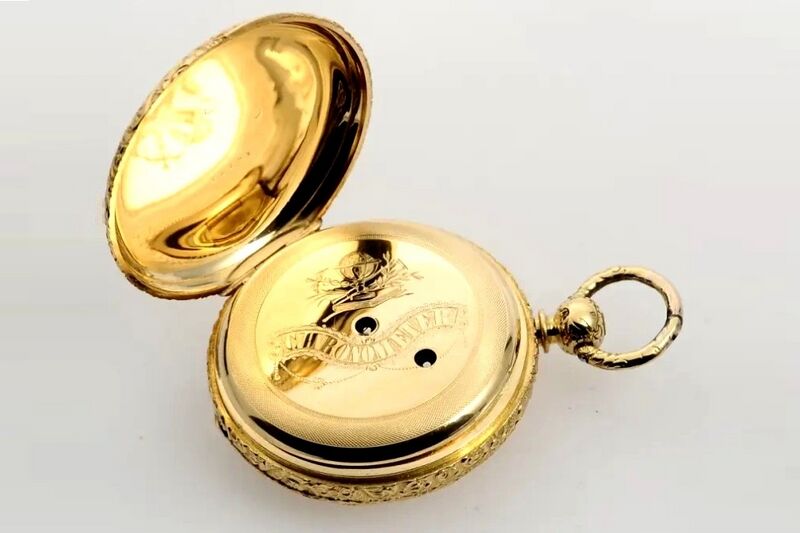 Datei:Girard & Comp., London, Chronometer mit seltener Kugelspirale Geh. Nr. 26283, circa 1870 (4).jpg