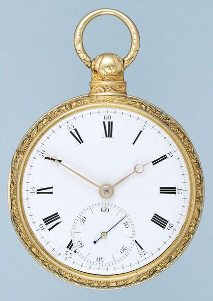 Datei:Brockbanks Taschenuhr mit Peto-Hemmung Nr. 4303 ca. 1780-1790 (1).jpg