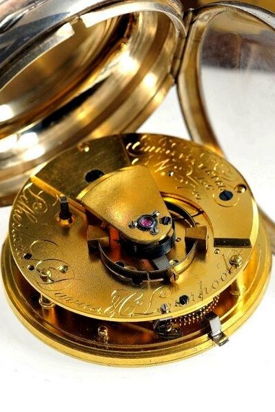 Datei:Litherland, Davies & Co., Liverpool, Chronometer 136, Werk Nr. 10720, Geh. Nr. 136-10720, circa 1857 (5).jpg