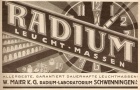Werbung für Leuchtmasse der W.Maier K.G. Schwenningen