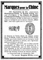 Marques pour le Chine, Anzeige im Blatt F.H. 6-12-1924.jpg