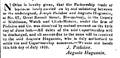Joseph Piolaine & Auguste Huguenin 6 Juli 1825 Piolaine & Co. The London Gazette.png