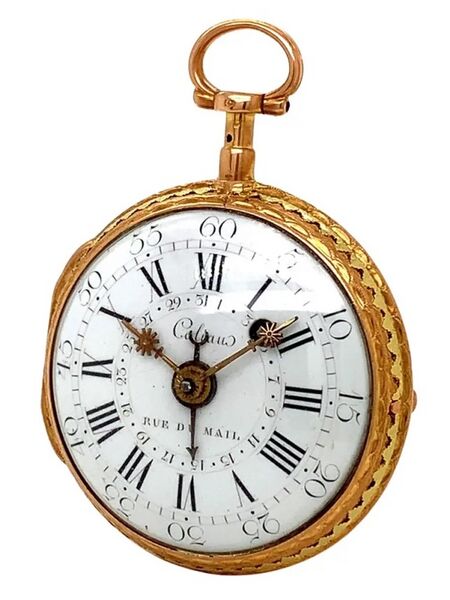 Datei:Antoine Coliau Spindeltaschenuhr mit Datum ca. 1778 (2).jpg