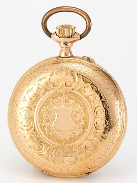 Datei:Wilhelm Schöchlin Goldene Taschenuhr Nr. 7602 ca 1890-1910 (2).jpg