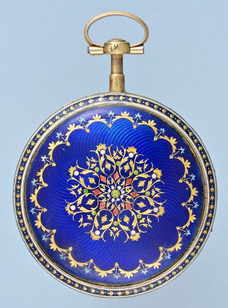 Datei:Hessen à Paris, Goldene Spindeltaschenuhr mit Chatelaine, ca. 1790 (4).jpg