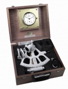 Marine chronometer from Mühle and a sextant