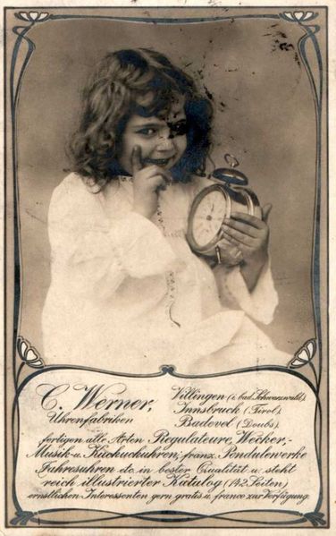 Datei:Uhrenfabrik Werner Postkarte vor 1914.jpg