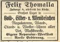 Anzeige Felix Thomalla, Adressbuch für Zabrze 1910.jpg