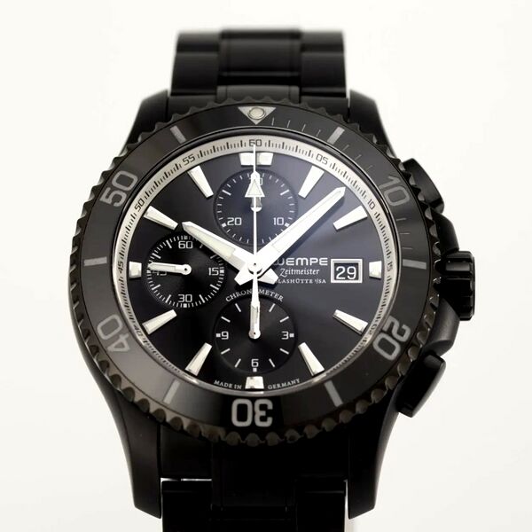 Datei:Wempe Zeitmeister Sport Taucher Chronograph DLC, ca. 2017 (2).jpg