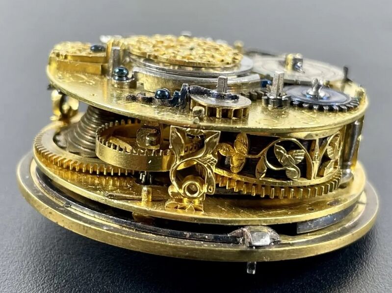 Datei:Balthasar Favre á Saint-Jean, einzeigrige Genfer Spindeltaschenuhr mit Stundenselbstschlag ca. 1690 (05).jpg