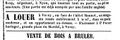 A Louer , C. Prost, Gazette de Lausanne 9. Juni 1858.jpg