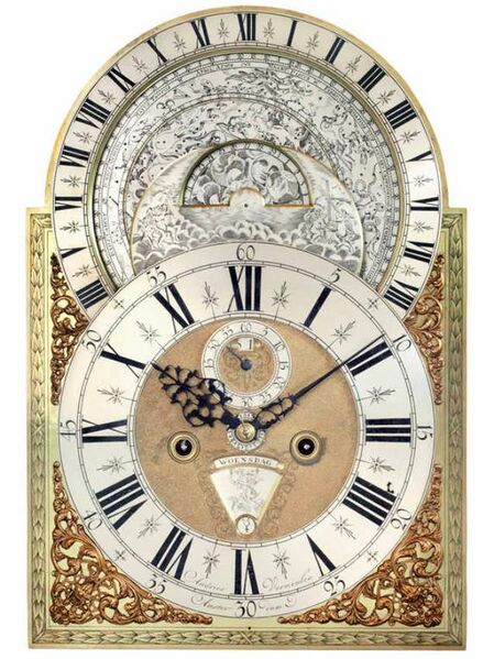 Datei:Andries Vermeulen Amsterdamer Bodenstanduhr mit Planisferium ca 1730 (2).jpg
