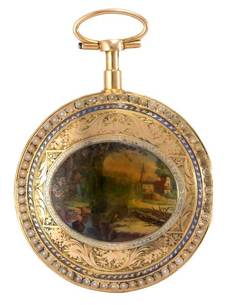 Datei:Georges Achard père et fils Genfer Taschenuhr mit Viertelstundenselbstschlag, ca. 1780 (2).jpg