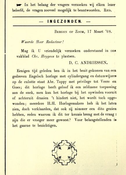 Datei:Artikel in Christaan Huygens vakblad, 17 Maart 1808.jpg