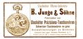 B. Junge & Söhne Glashütte Zeitungsinserat.jpg