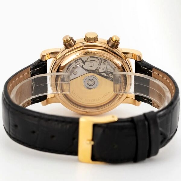 Datei:Waldan International, Armbandchronograph mit Vollkalender und Mondphase - Chronometer ca, 1996 (4).jpg