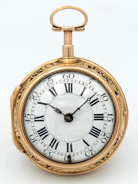 Datei:Ruab, London (Michael Bauer, Friedberg) Spindeltaschenuhr ca. 1750 (1).jpg