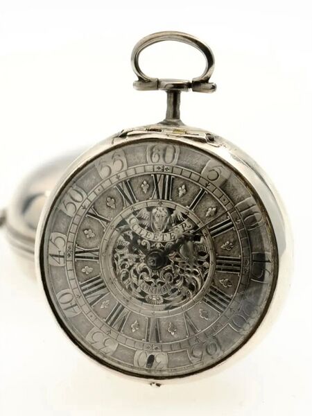 Datei:Cleeter, London, Doppelgehäuse-Spindeltaschenuhr, circa 1700 (4).jpg